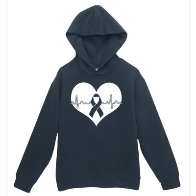 Heart Health Awareness Heartbeat Urban Pullover Hoodie