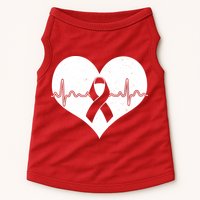 Heart Health Awareness Heartbeat Doggie Tank