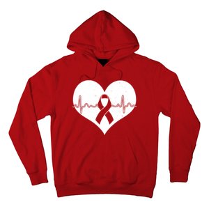 Heart Health Awareness Heartbeat Hoodie