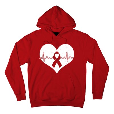 Heart Health Awareness Heartbeat Hoodie