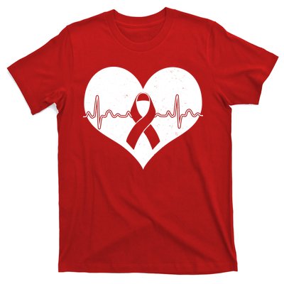 Heart Health Awareness Heartbeat T-Shirt