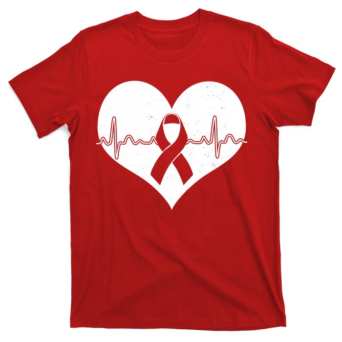 Heart Health Awareness Heartbeat T-Shirt