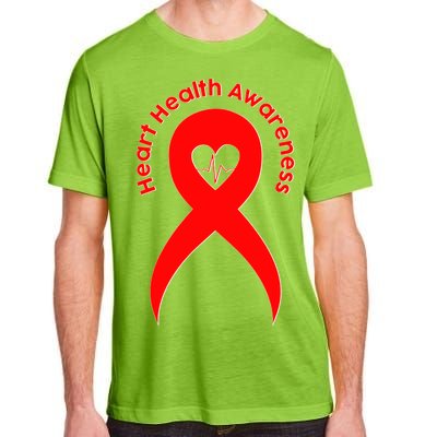 Heart Health Awareness Red Ribbon Adult ChromaSoft Performance T-Shirt