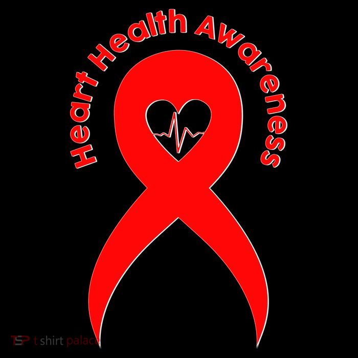 Heart Health Awareness Red Ribbon Baby Bodysuit