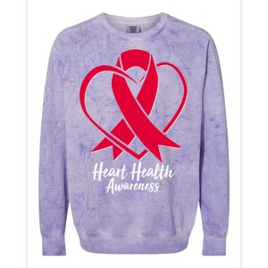 Heart Health Awareness Ribbon Colorblast Crewneck Sweatshirt