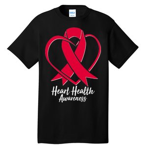 Heart Health Awareness Ribbon Tall T-Shirt