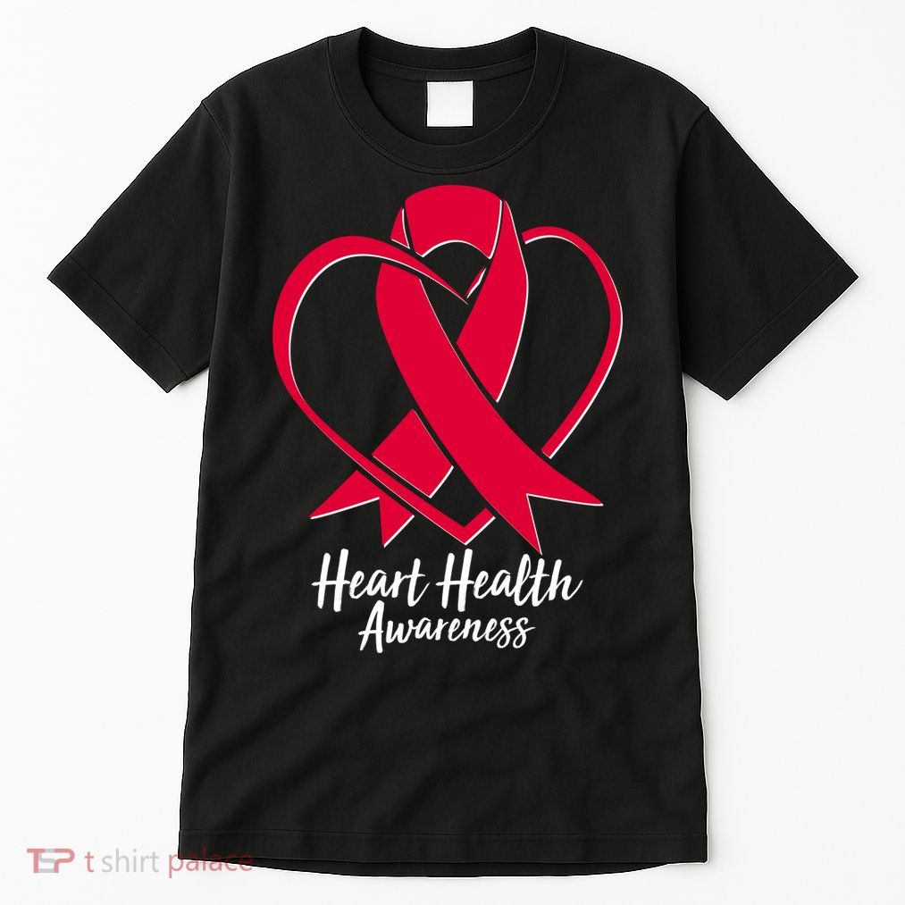 Heart Health Awareness Ribbon Tall T-Shirt