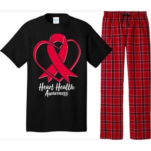 Heart Health Awareness Ribbon Pajama Set