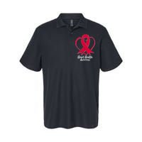 Heart Health Awareness Ribbon Softstyle Adult Sport Polo