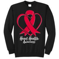 Heart Health Awareness Ribbon Tall Sweatshirt