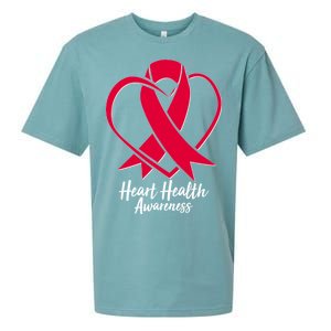 Heart Health Awareness Ribbon Sueded Cloud Jersey T-Shirt