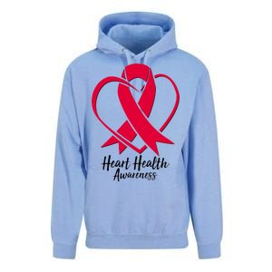 Heart Health Awareness Ribbon Unisex Surf Hoodie