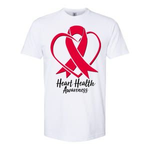 Heart Health Awareness Ribbon Softstyle CVC T-Shirt