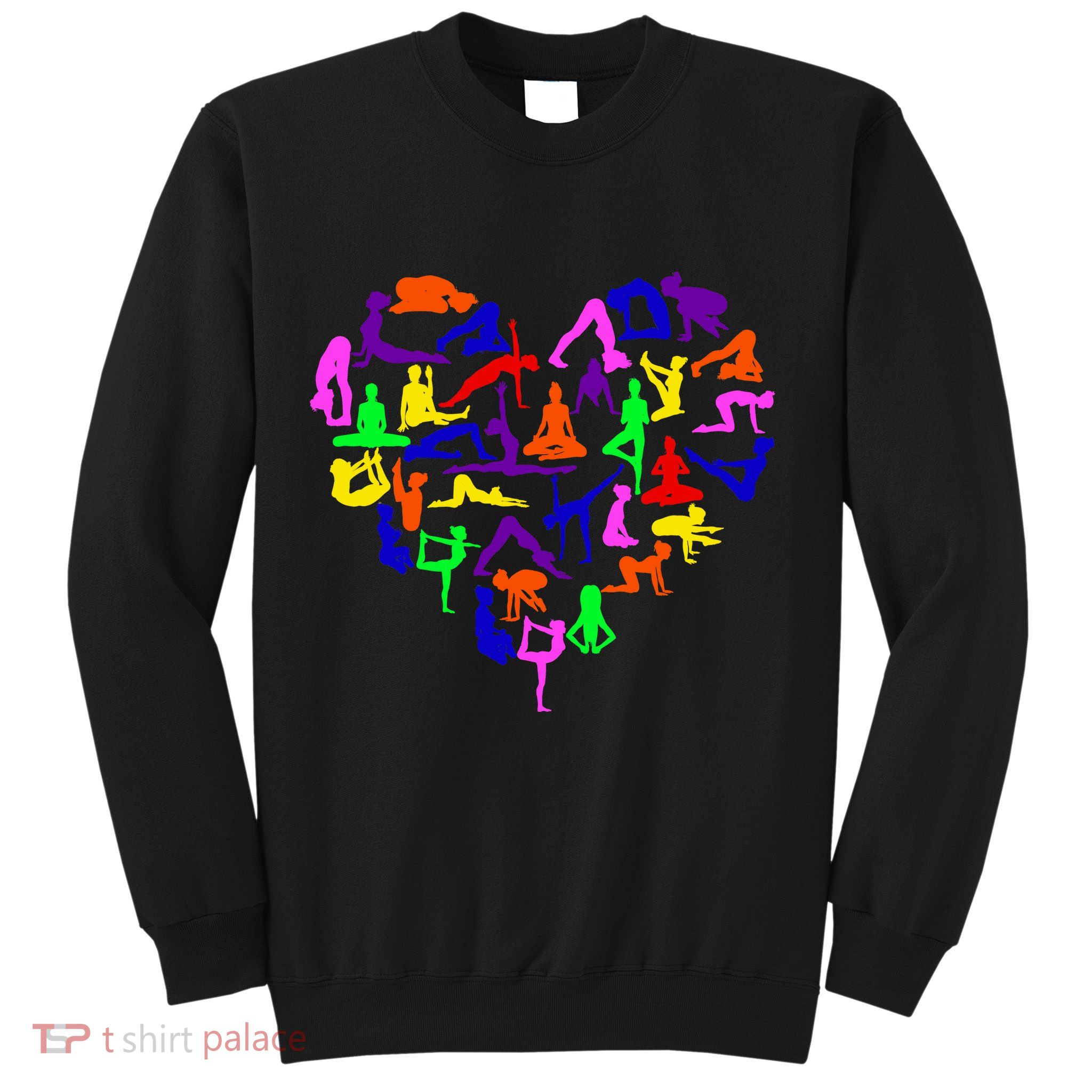Heart Made Up Of YOGA Positions Sweatshirt