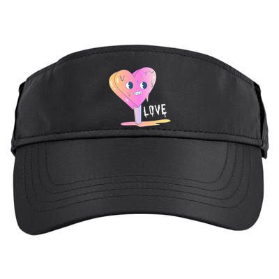 Heart Melting Popsicle Love Adult Drive Performance Visor