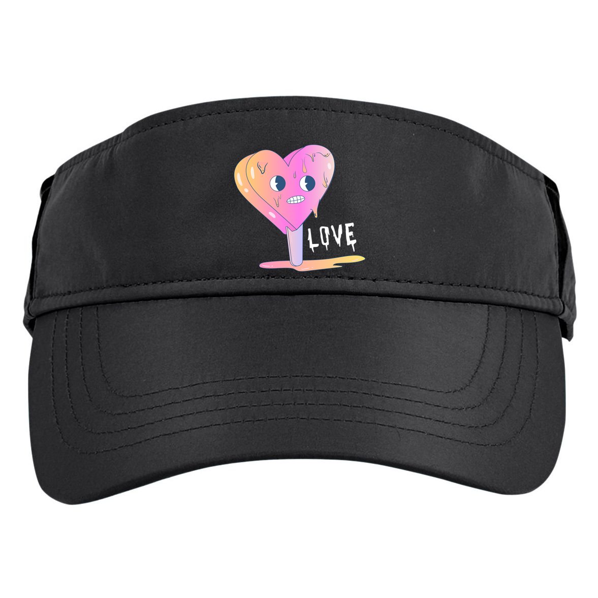 Heart Melting Popsicle Love Adult Drive Performance Visor