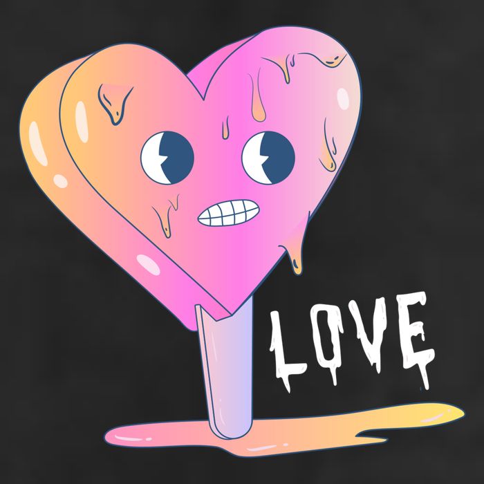 Heart Melting Popsicle Love Adult Drive Performance Visor