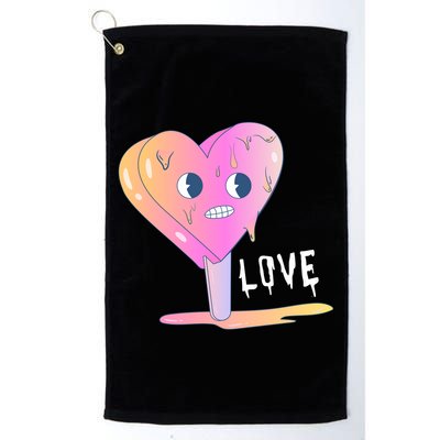 Heart Melting Popsicle Love Golf Towel