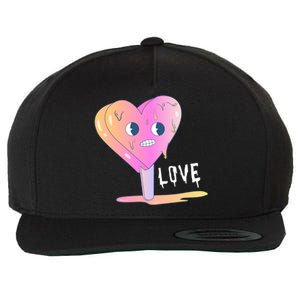 Heart Melting Popsicle Love Wool Snapback Cap