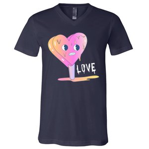 Heart Melting Popsicle Love V-Neck T-Shirt