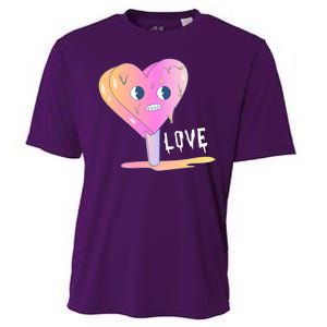 Heart Melting Popsicle Love Cooling Performance Crew T-Shirt