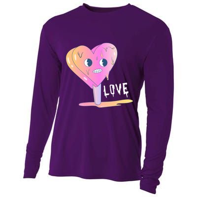 Heart Melting Popsicle Love Cooling Performance Long Sleeve Crew