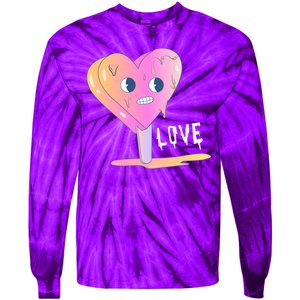 Heart Melting Popsicle Love Tie-Dye Long Sleeve Shirt