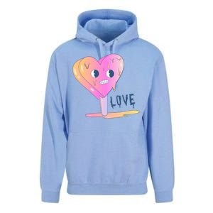 Heart Melting Popsicle Love Unisex Surf Hoodie