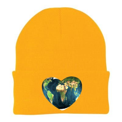 Heart Of The World Love Earth Knit Cap Winter Beanie