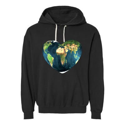 Heart Of The World Love Earth Garment-Dyed Fleece Hoodie