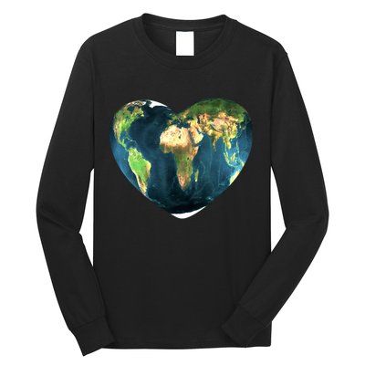 Heart Of The World Love Earth Long Sleeve Shirt
