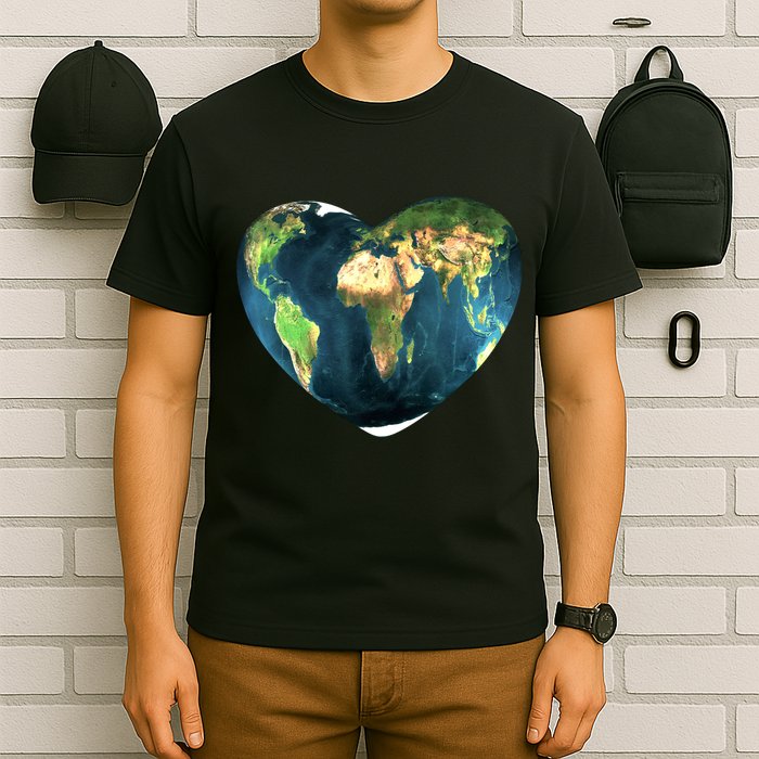 Heart Of The World Love Earth T-Shirt
