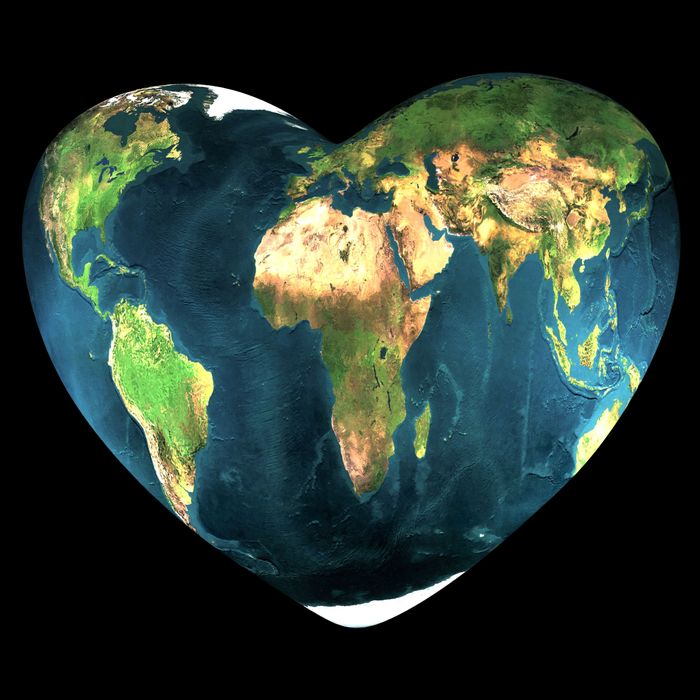 Heart Of The World Love Earth T-Shirt