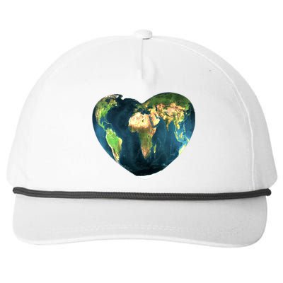 Heart Of The World Love Earth Snapback Five-Panel Rope Hat