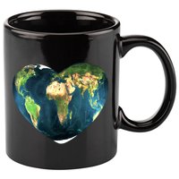 Heart Of The World Love Earth 11oz C Handle Ceramic Mug