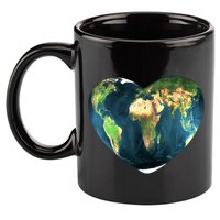 Heart Of The World Love Earth 11oz C Handle Ceramic Mug