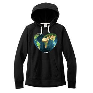 Heart Of The World Love Earth Women's Fleece Hoodie