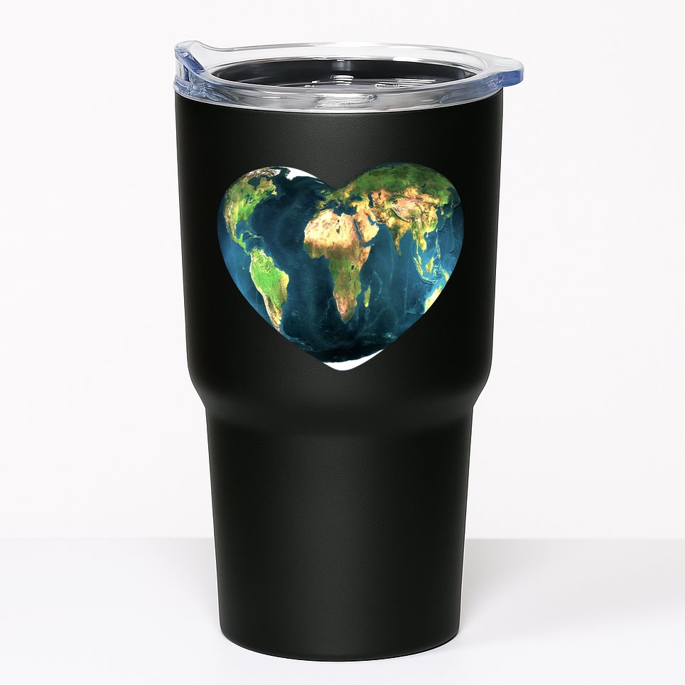 Heart Of The World Love Earth Tumbler