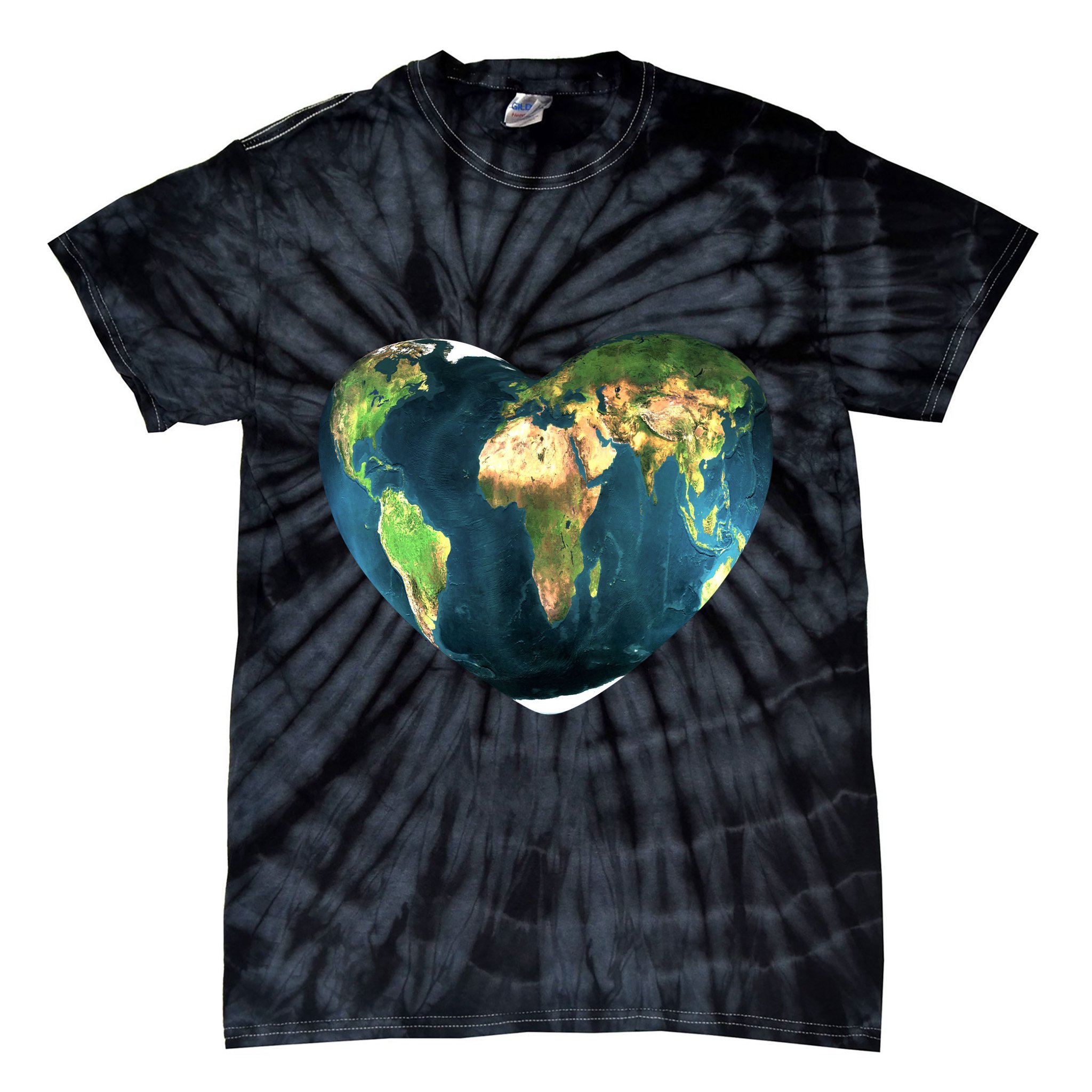 Heart Of The World Love Earth Tie-Dye T-Shirt