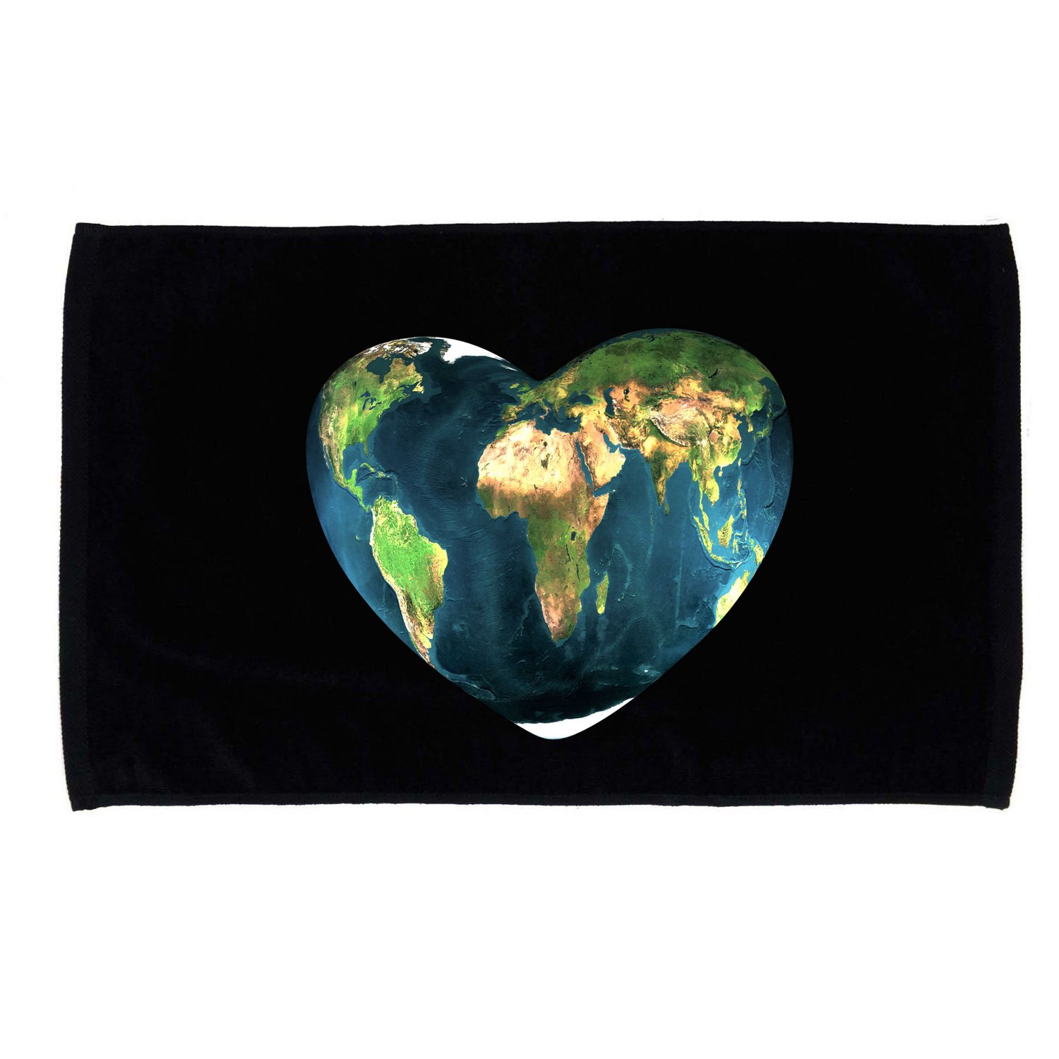 Heart Of The World Love Earth Microfiber Hand Towel