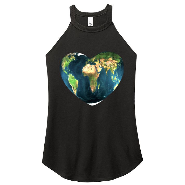 Heart Of The World Love Earth Women's Perfect Tri Rocker Tank