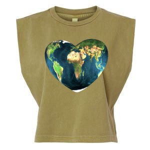 Heart Of The World Love Earth Garment-Dyed Women's Muscle Tee