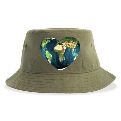 Heart Of The World Love Earth Sustainable Bucket Hat