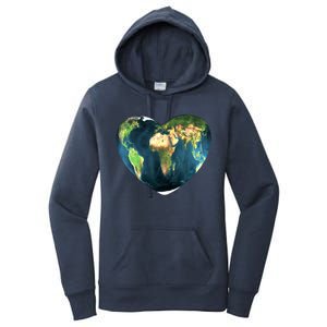 Heart Of The World Love Earth Women's Pullover Hoodie