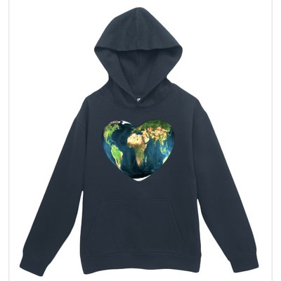 Heart Of The World Love Earth Urban Pullover Hoodie