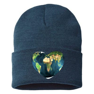 Heart Of The World Love Earth Sustainable Knit Beanie