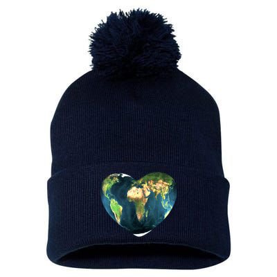 Heart Of The World Love Earth Pom Pom 12in Knit Beanie