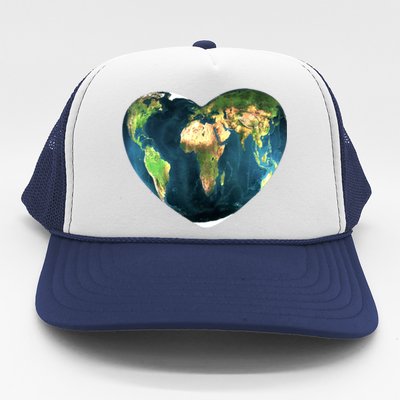 Heart Of The World Love Earth Trucker Hat