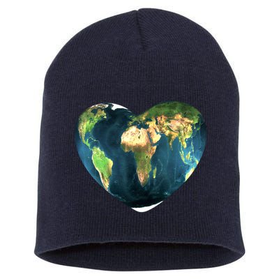 Heart Of The World Love Earth Short Acrylic Beanie