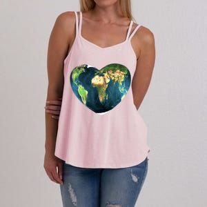 Heart Of The World Love Earth Women's Strappy Tank